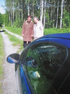 Maire Hämäläinen ja Eeva Töyry, Haveristen mailla Kerimäellä,
kesällä 2015.