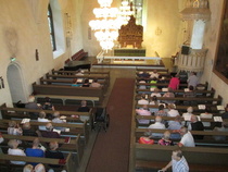 Vanajan keskiaikainen kirkko täyttyi Haverisista sunnuntain Jumalanpalveluksessa.(kuva:anupii)