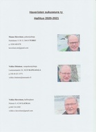 Kuvassa Haveristen sukuseuran puheenjohtaja Mauno Haverinen, vpj Veikko Iittainen, sukukirjavastaava Veikko E. Haverinen, ap