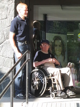 Martti Haverinen ja Timo Marjanen valmiina suunnistamaan pyhäiselle kirkkoreissulle.(kuva:anupii)