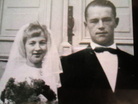 Meeri Kyllikki Haverinen os. Sormunen ja Tauno Haverinen hääkuvassaan 27.8.1961(Kuvan lähetti Martta Kaarina Haverinen)